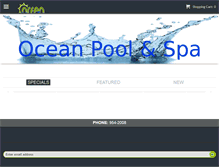 Tablet Screenshot of oceanpoolandspa.ca